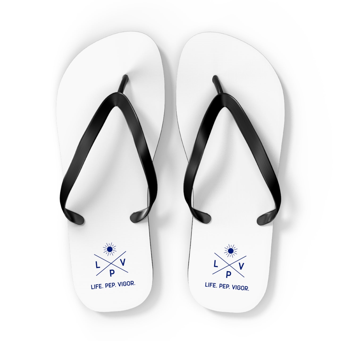 Life.Pep.Vigor. Logo Flip Flop
