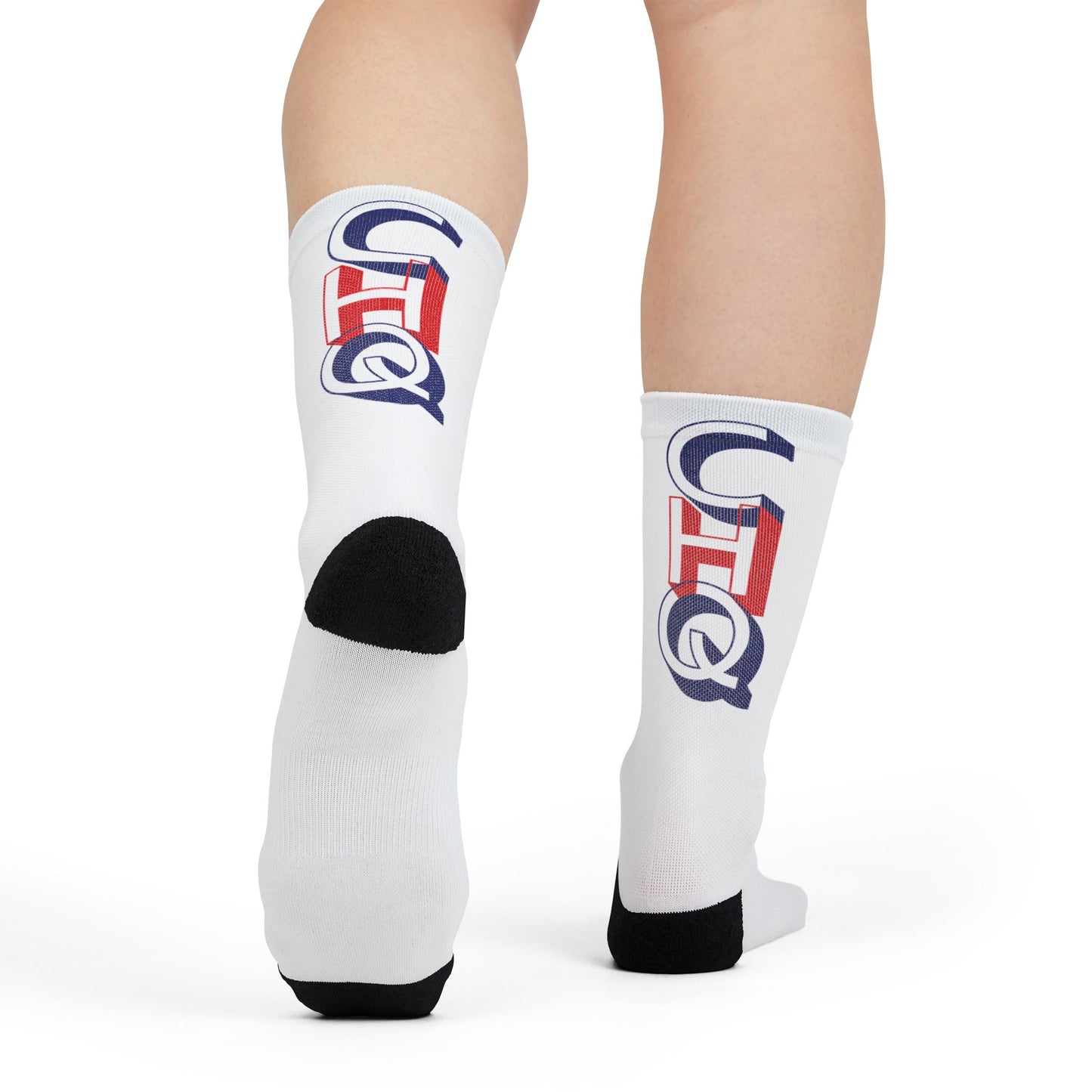 CHQ Red and Blue Crew Socks