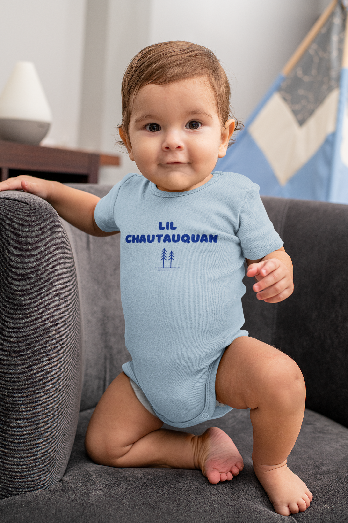 Lil Chautauquan Treeline Onesie