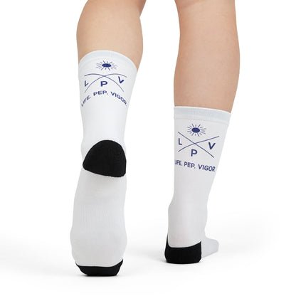 Life.Pep.Vigor. Logo Crew Socks