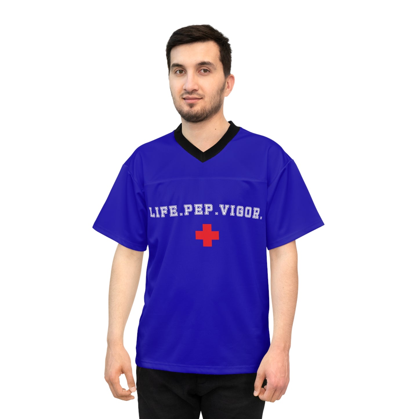 Life.Pep.Vigor. Football Jersey