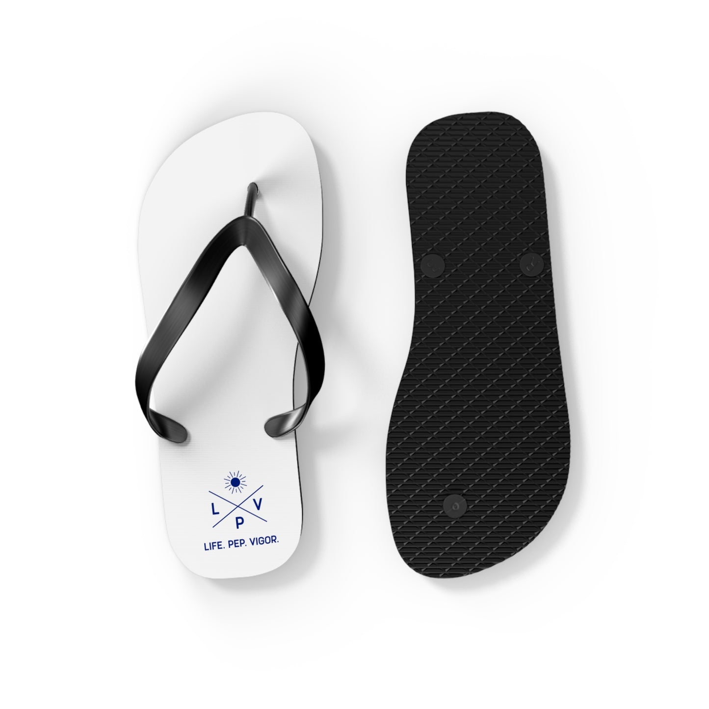Life.Pep.Vigor. Logo Flip Flop