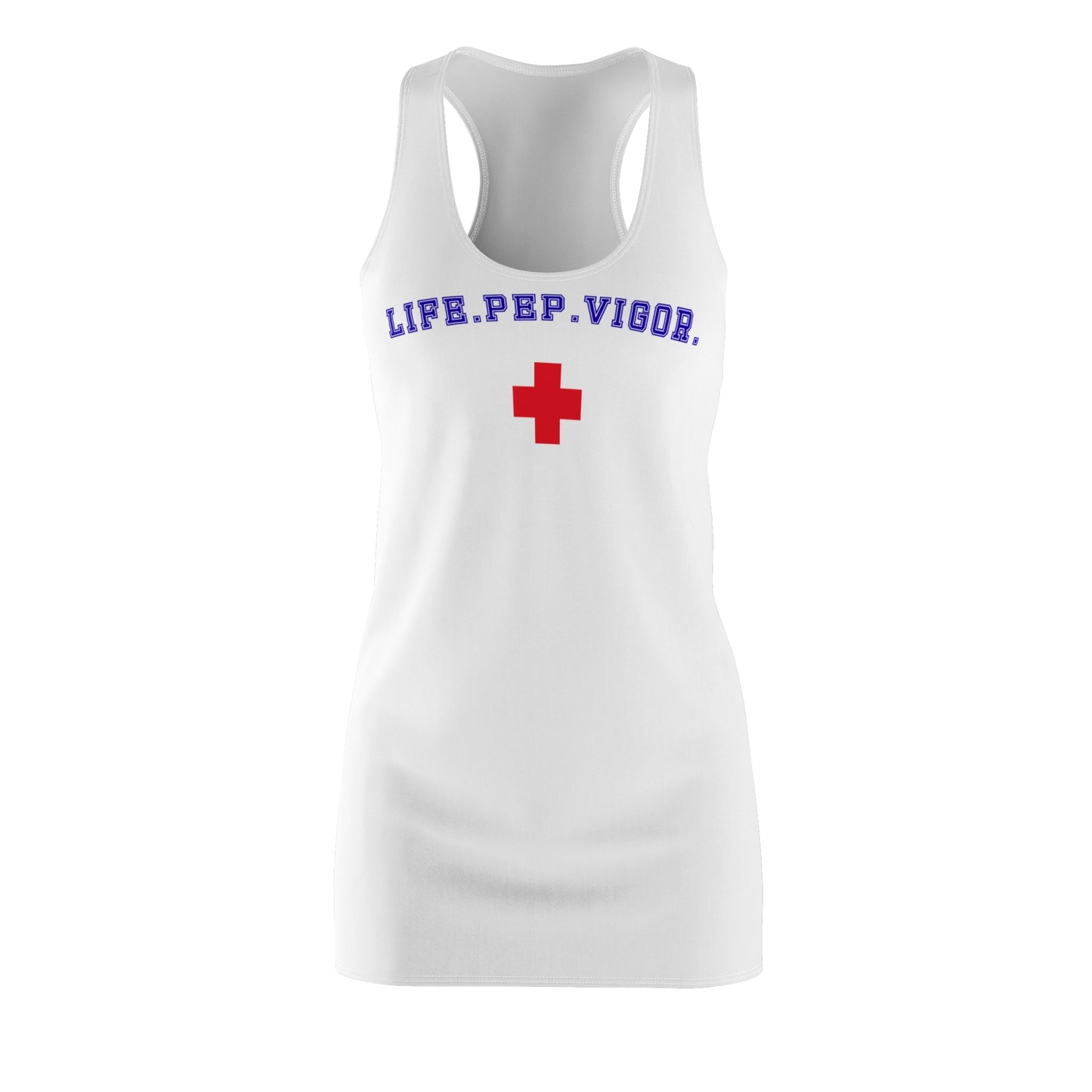 Life.Pep.Vigor. Racerback Dress