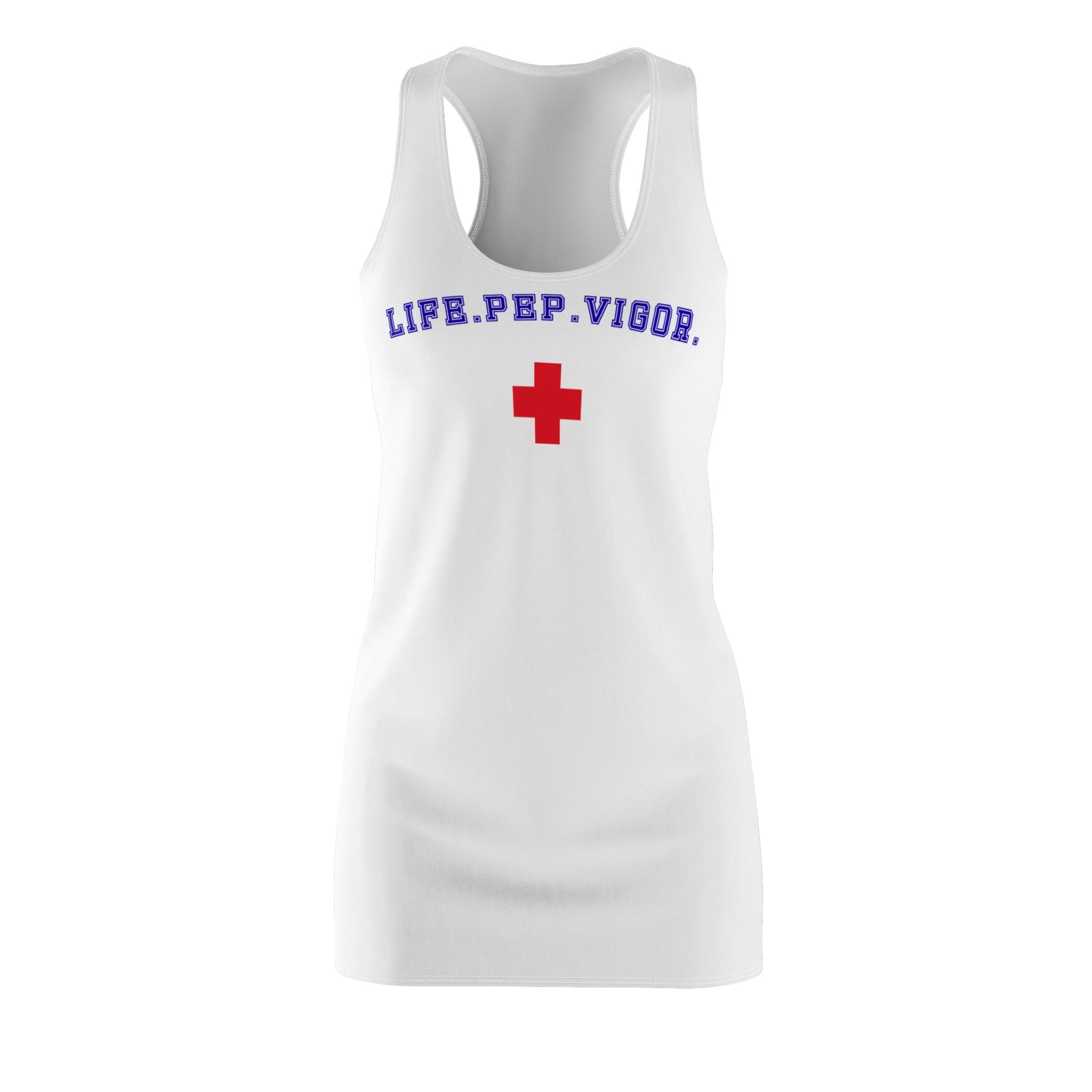 Life.Pep.Vigor. Racerback Dress