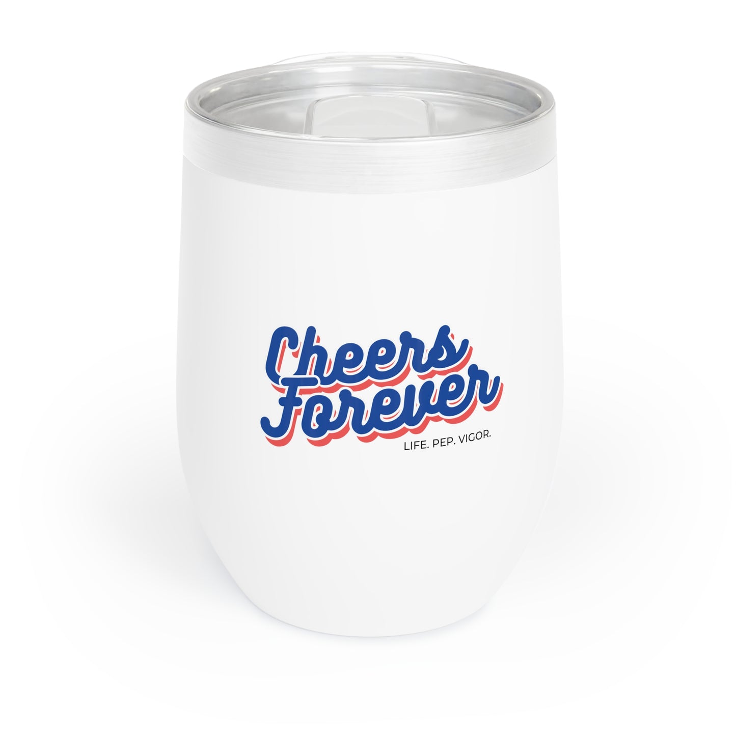 Cheers Wine Tumbler in White