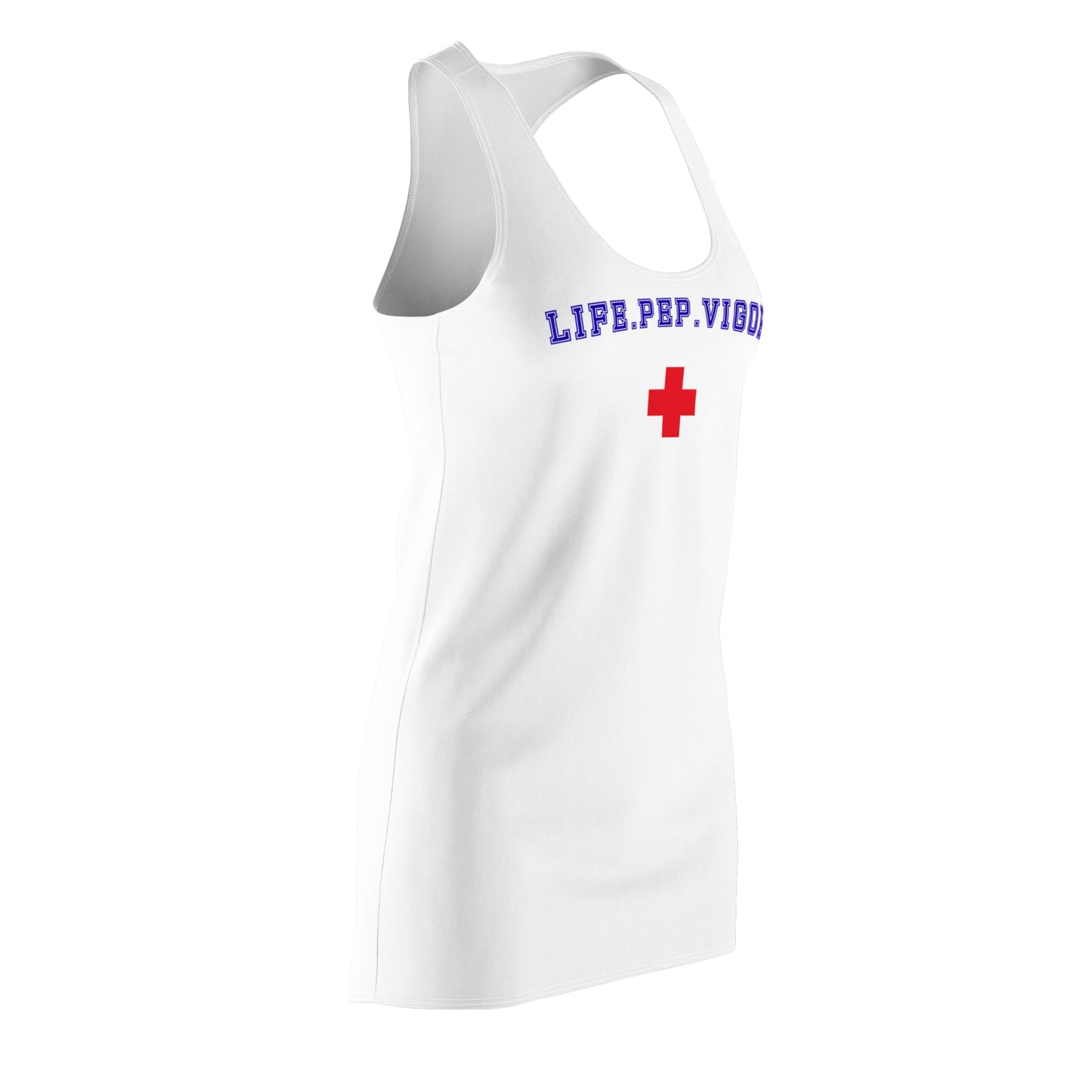 Life.Pep.Vigor. Racerback Dress