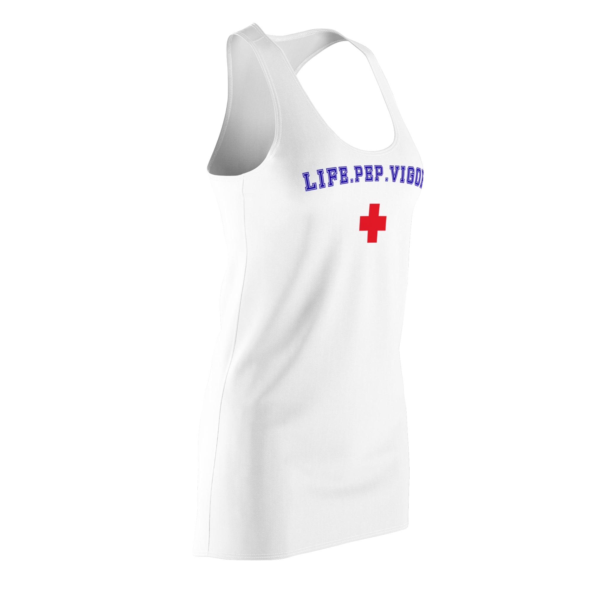 Life.Pep.Vigor. Racerback Dress