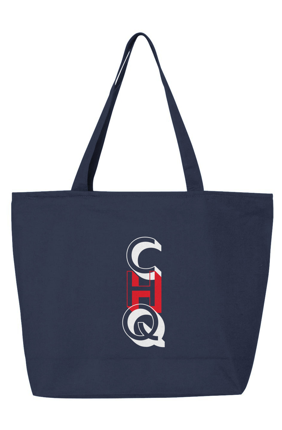 CHQ Essentials Zippered Tote - Navy