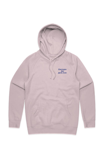 Booked Up Classic Fleece Hoodie - Stone, Pink