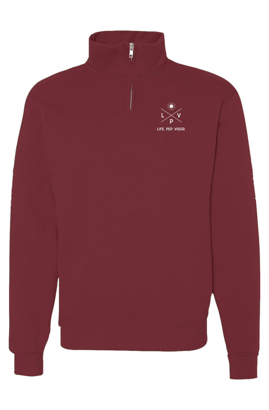 Life.Pep.Vigor. Quarter Zip Pullover