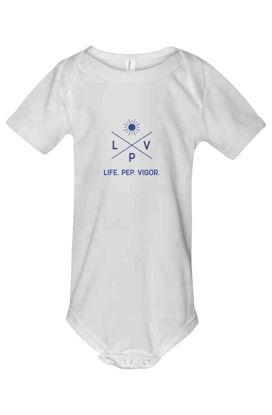 Life.Pep.Vigor. Logo Onesie