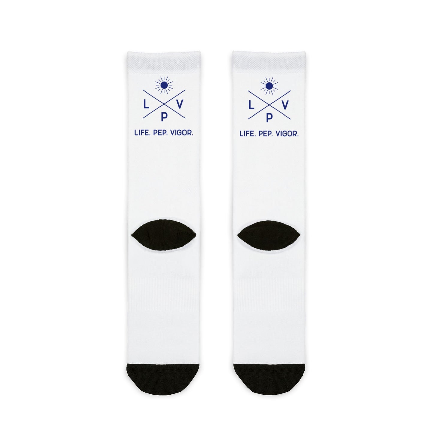 Life.Pep.Vigor. Logo Crew Socks