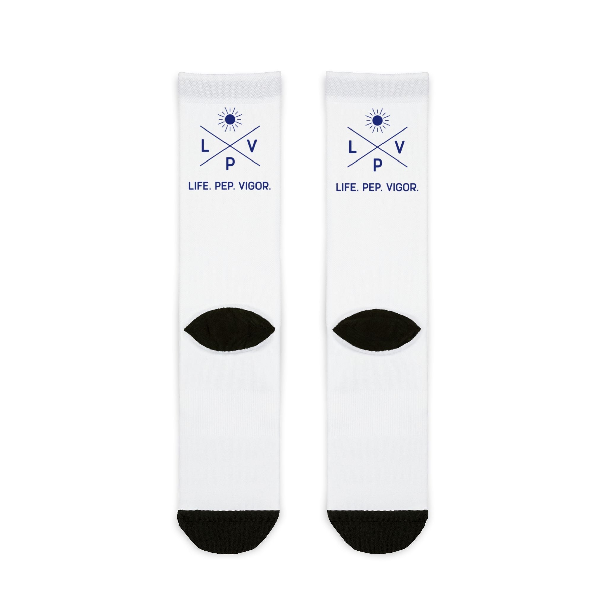 Life.Pep.Vigor. Logo Crew Socks