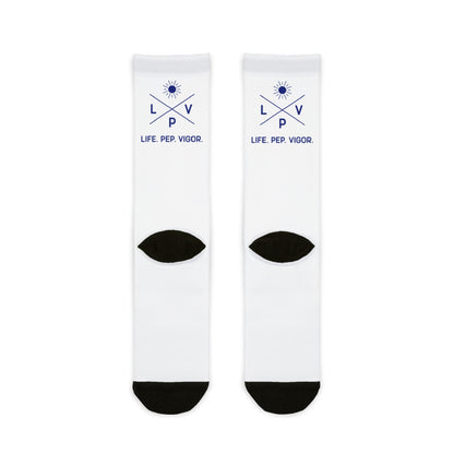 Life.Pep.Vigor. Logo Crew Socks