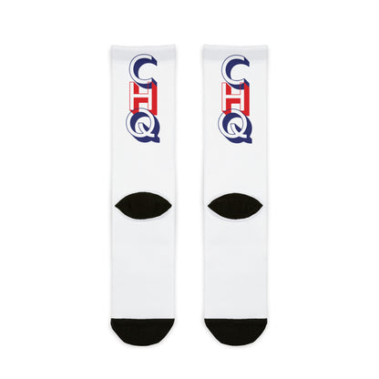 CHQ Red and Blue Crew Socks