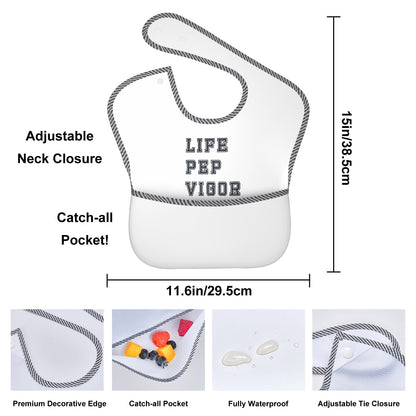 Life.Pep.Vigor. Collegiate Bib