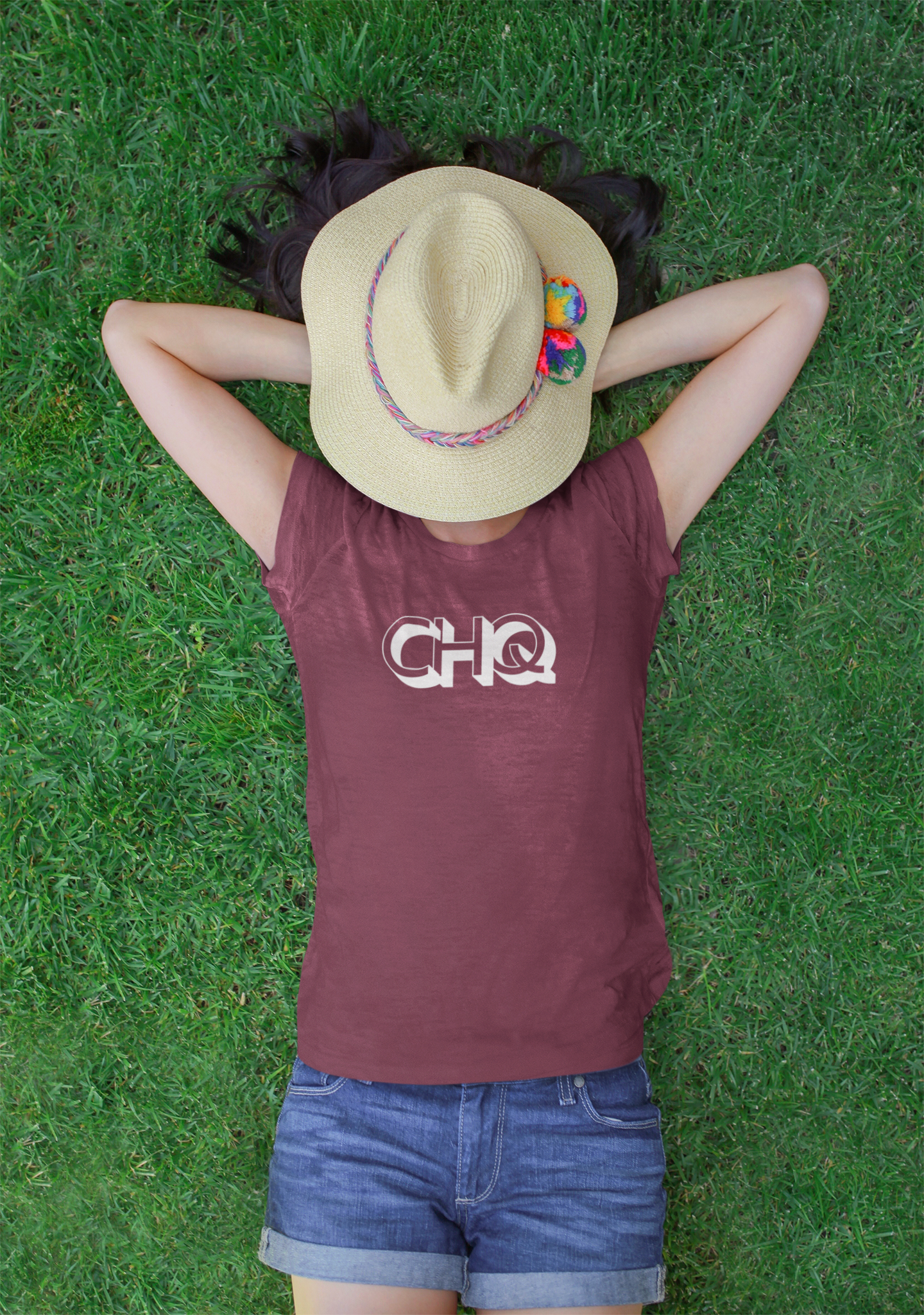 Retro CHQ Classic Tee - Burgundy